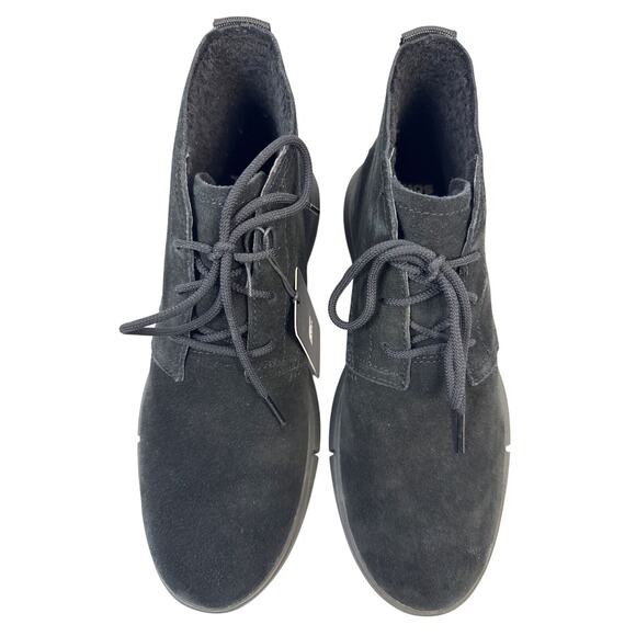 SOREL Explorer Drift Chukka Boot Mens 9 Waterproof Black Suede Insulated Fleece - Picture 5 of 10